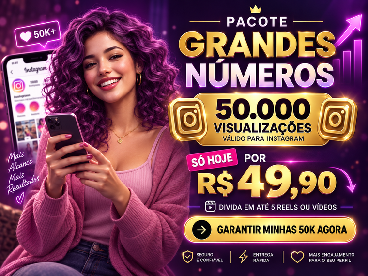 50.000 visualizações por R$ 49,90
